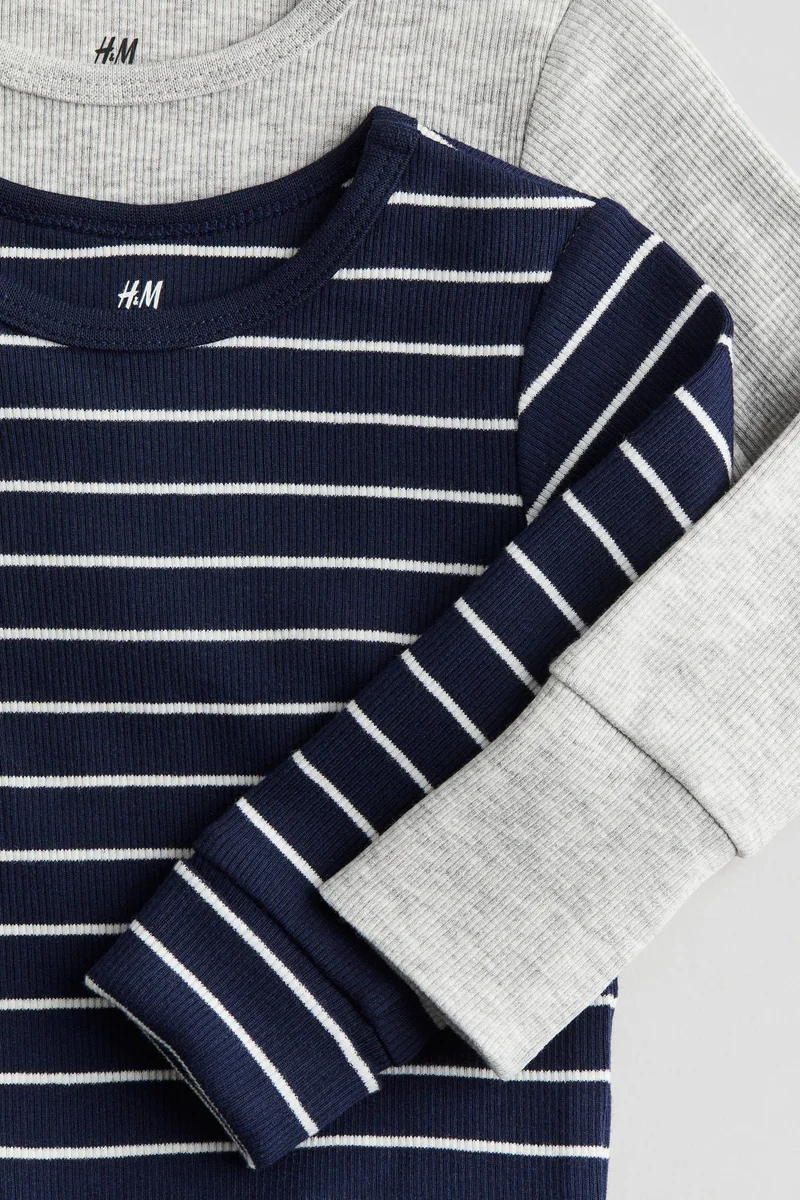H&M 2-Pack Long-Sleeved Bodysuits
