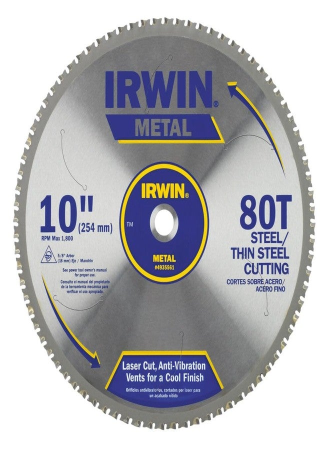IRWIN Tools Metal-Cutting Circular Saw Blade, 10-inch, 80T (4935561) - Image 2