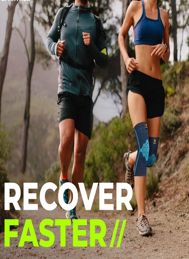 Generic Knee Compression Sleeves by (Pair) – Joint Protection and Support for Running, Sports, Knee Pain Relief – Knee Brace for Men and Women – Innovative Breathable Elastic Blend --L - Image 4