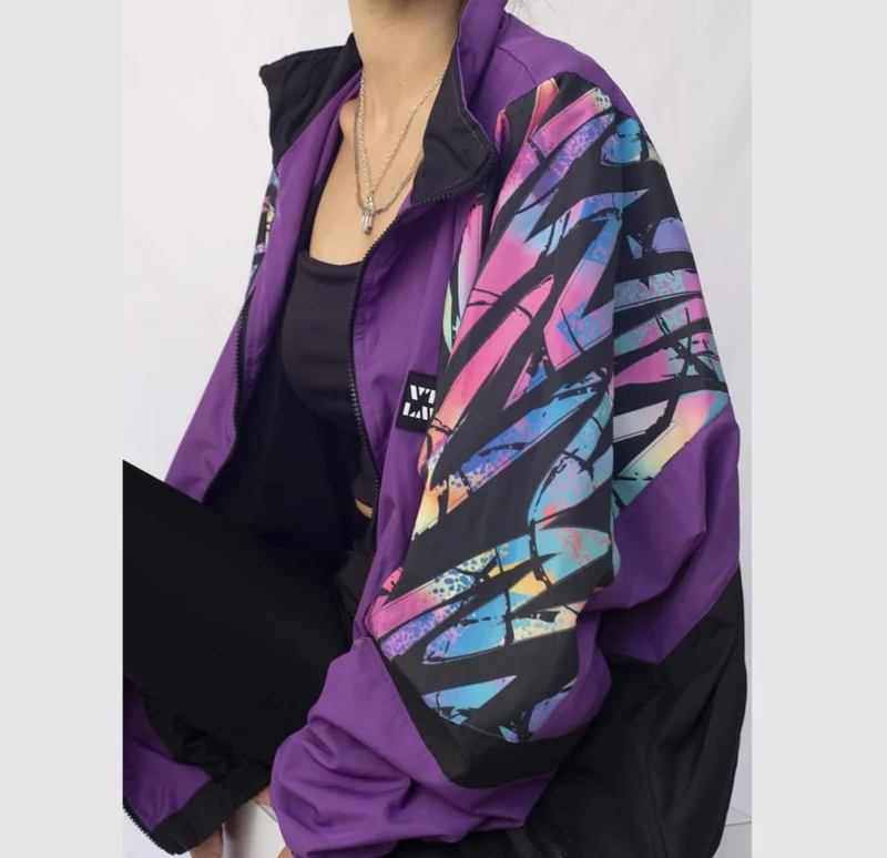 Vatkalimon Women's Men's Colorful Patterned Bomber Jacket