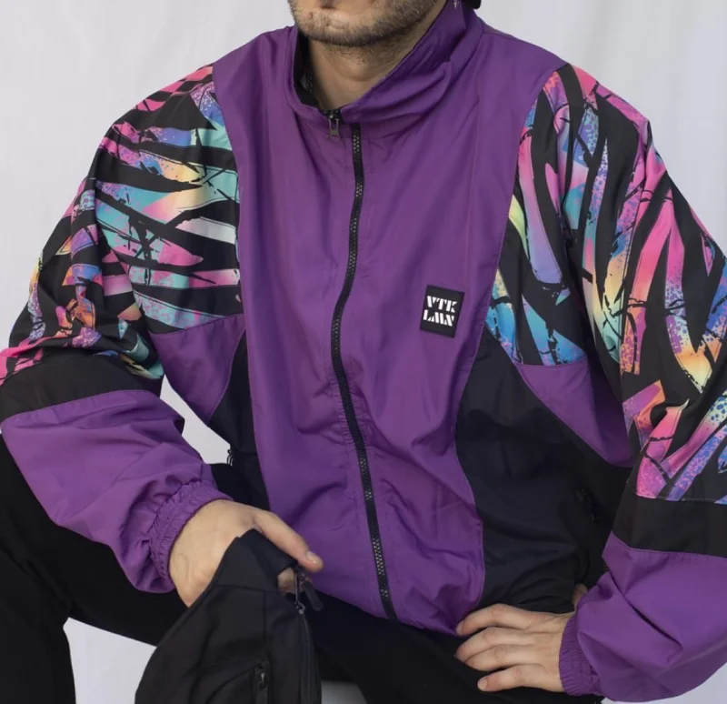 Vatkalimon Women's Men's Colorful Patterned Bomber Jacket