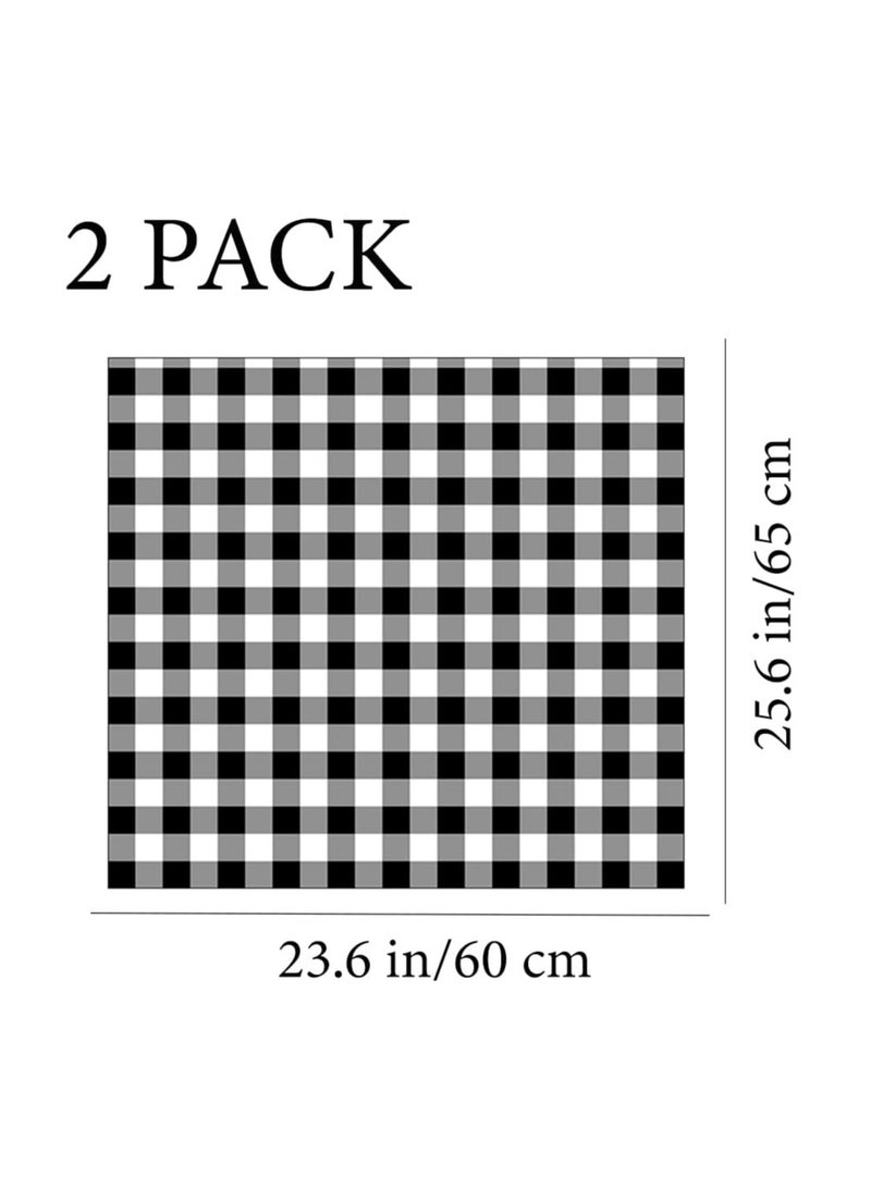 SYOSI حصيرة واقية علوية غير قابلة للانزلاق للغسالة والمجفف 2 قطعة | غطاء غسالة مقاوم للغبار للغسيل والمطبخ والمنزل | حماية متينة وأنيقة (25.6" × 23.6") - Image 2
