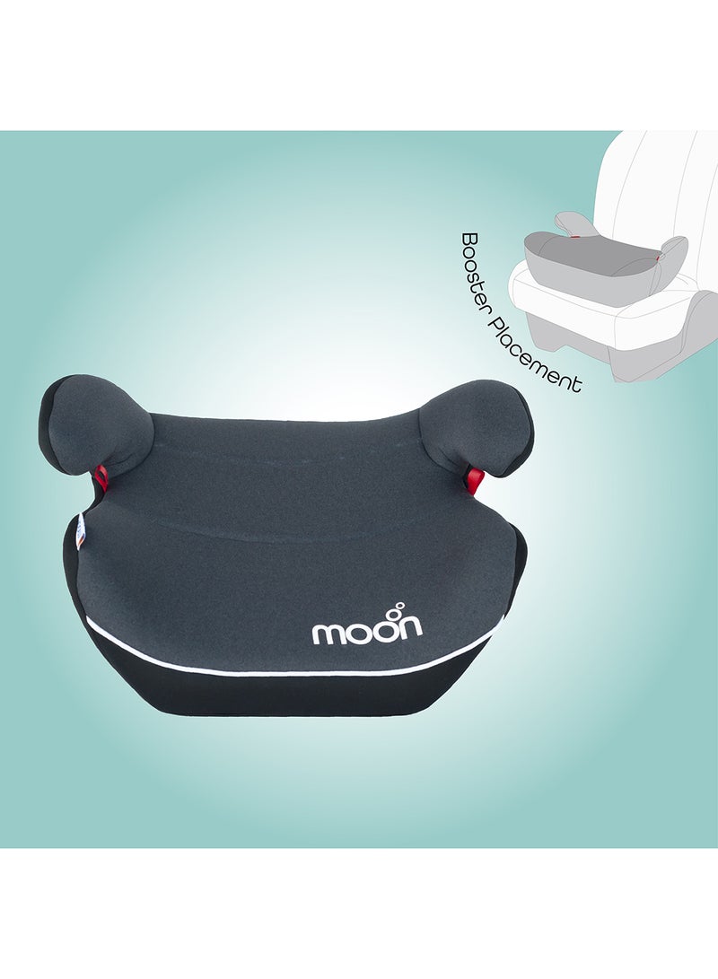 Moon Kido Baby Booster Lightweight Car Seat, Group 3 (22-36 kg) - Dark Grey - Image 3
