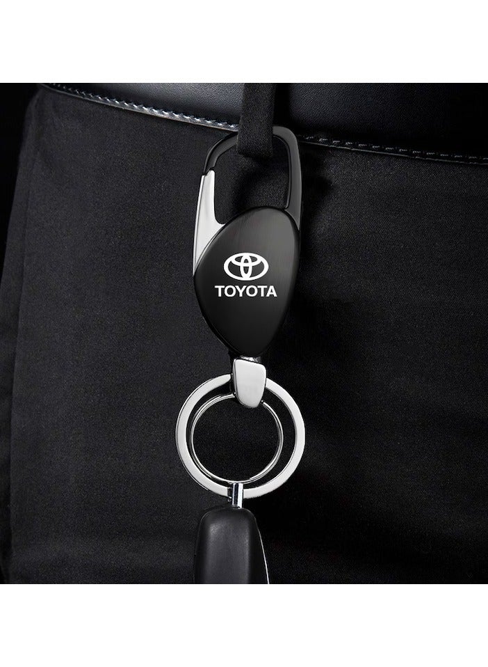 Service Zone 3D Metal Car Styling Keychain For Toyota C-hr Rav4 Hilux - Image 1