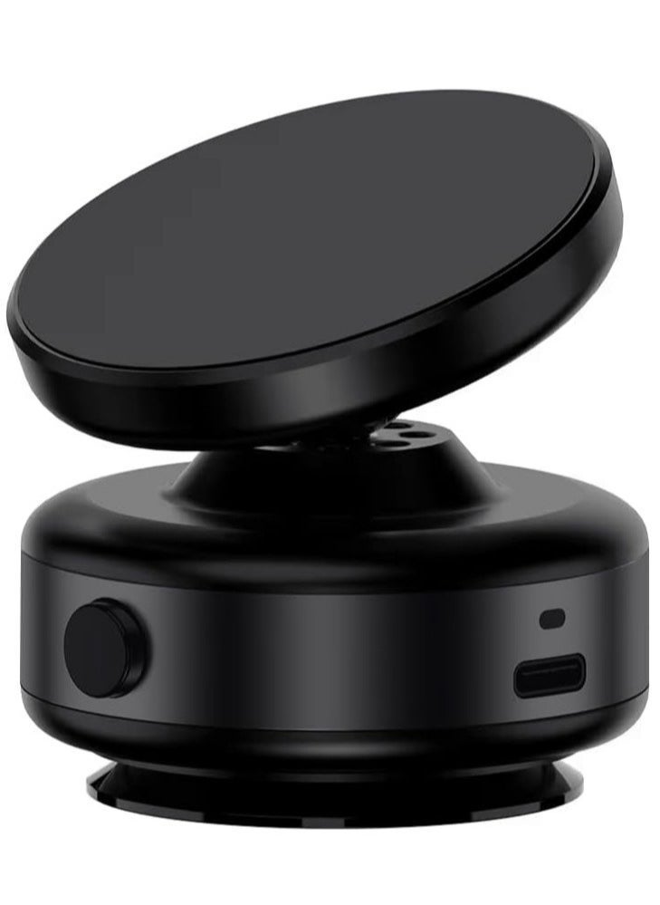 New Magnetic Suction Phone Holder for Car, Mirror, Gym - 360°Rotation Magnetic Car Cell Phone Holder - Compatible with Metal and Glass Surface (Black) - Image 1