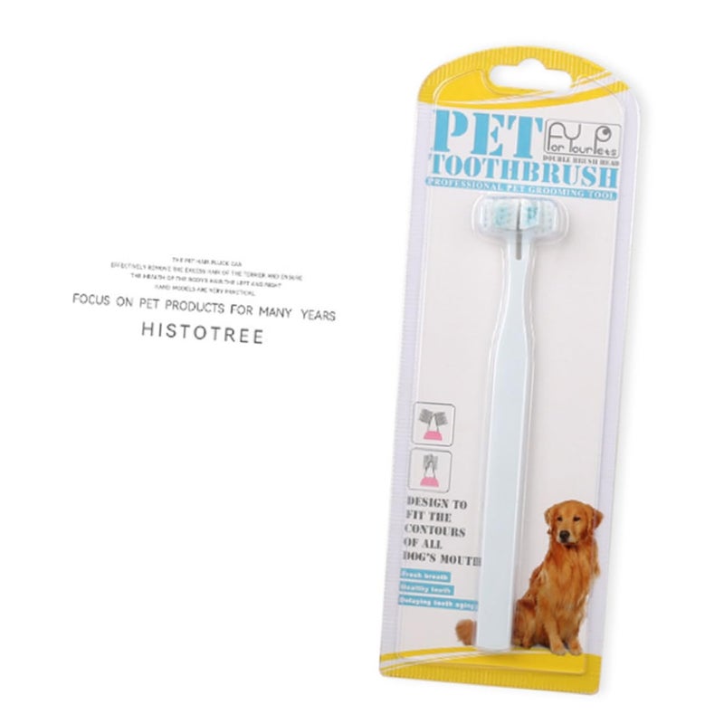 8PCS Dual Head Pet Toothbrush Set Soft Bristles For Dog Cat Oral Care Portable - Image 4