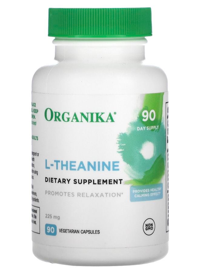 Organika L-Theanine 225 mg 90 Vegetarian Capsules