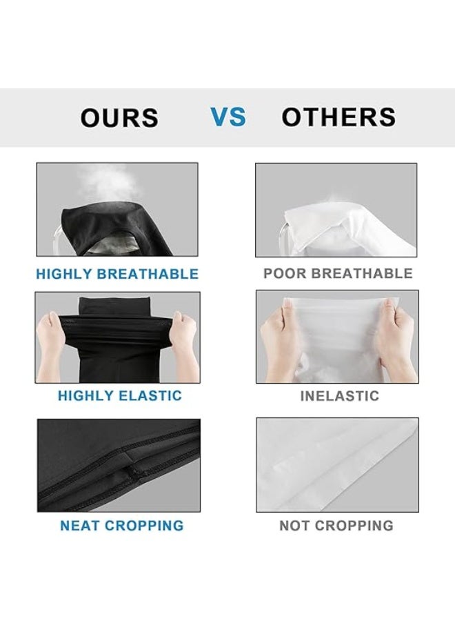 ديوتي عبوة من 5 أقنعة للوجه برقبة مُبرّدة للرجال والنساء، وشاح بالاكلافا للحماية من الشمس، مُسامي التهوية، بنسيج ماص للرطوبة، مناسب لصيد الأسماك، والمشي لمسافات طويلة، وركوب الدراجات، والرياضات الخارجية. - Image 5