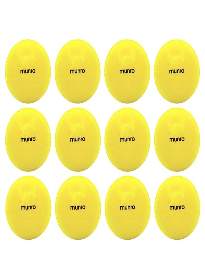 MUNRO Synthetic Bounce Cricket Wind Ball, Practice/Competitive Match, PU Ball for Indoor & Outdoor, Cricket Ball, Training Balls for Beginners (Multicolor, Pack of 12) - Image 3