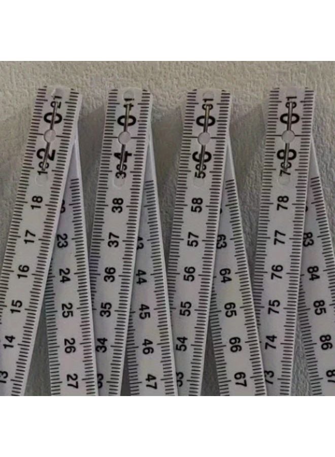 1pc Durable Plastic Folding Ruler With Hot Printing Scale Compact Portable - Image 5