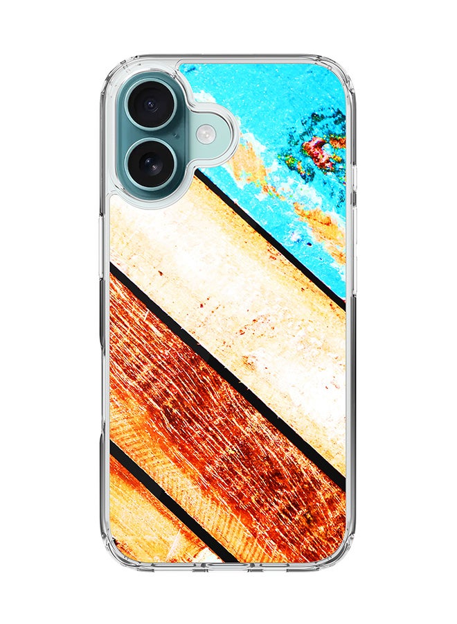 Stylizedd For iPhone 16 Case [Compatible with MagSafe] Slim Magnetic cover Clear Phone Case - Wooden Pier FP - Image 1
