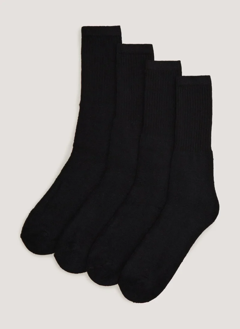 ماتلان 4 Pack Black Sports Socks