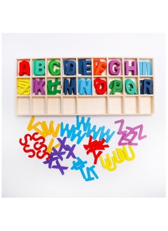 asmat Wooden Letters Capital Letters Wooden Alphabet Wooden Letters A to Z for Crafts, DIY, Decorations ( set of 2 )  - Image 2