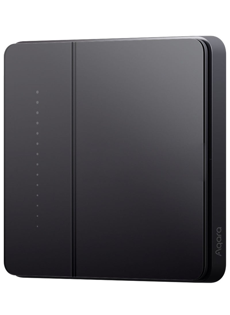 Aqara - Smart Wall Light Switch Z1 Pro Single Gang ,Apple Siri and Google Smart Home Support,Matter and Zigbee 3.0,Support Neutral and Non-Neutral,Black - Image 1