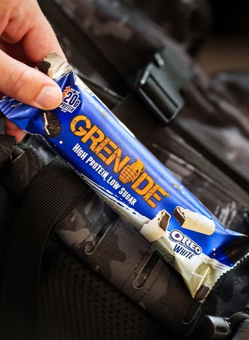 Grenade High Protein Bar Oreo White Flavor 60g – Pack of 12 - Image 5