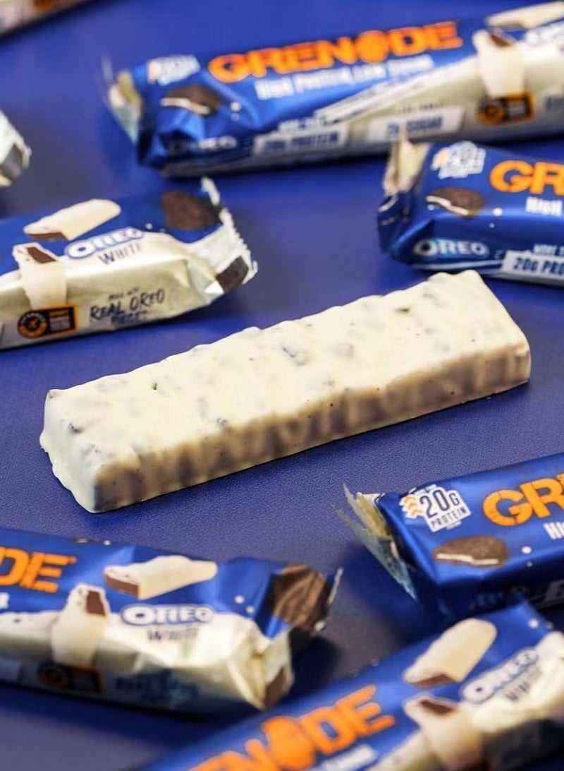 Grenade High Protein Bar Oreo White Flavor 60g – Pack of 12 - Image 4