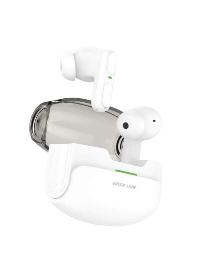 Green Lion Patras Wireless Earbuds - White - Image 1