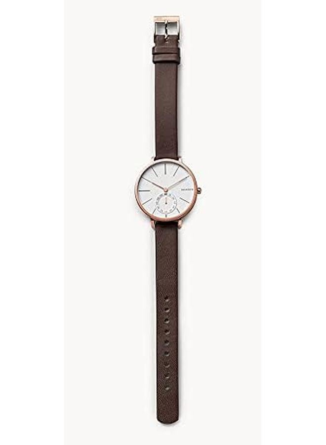 Skagen Hagen Women White Dial Leather Analog Watch Skw2356 - Image 4