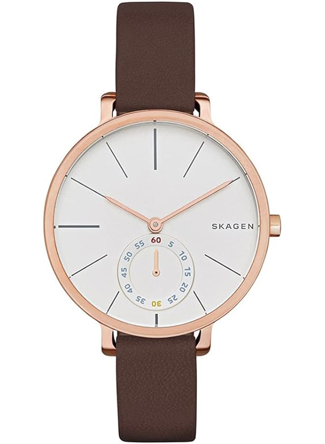 Skagen Hagen Women White Dial Leather Analog Watch Skw2356 - Image 1