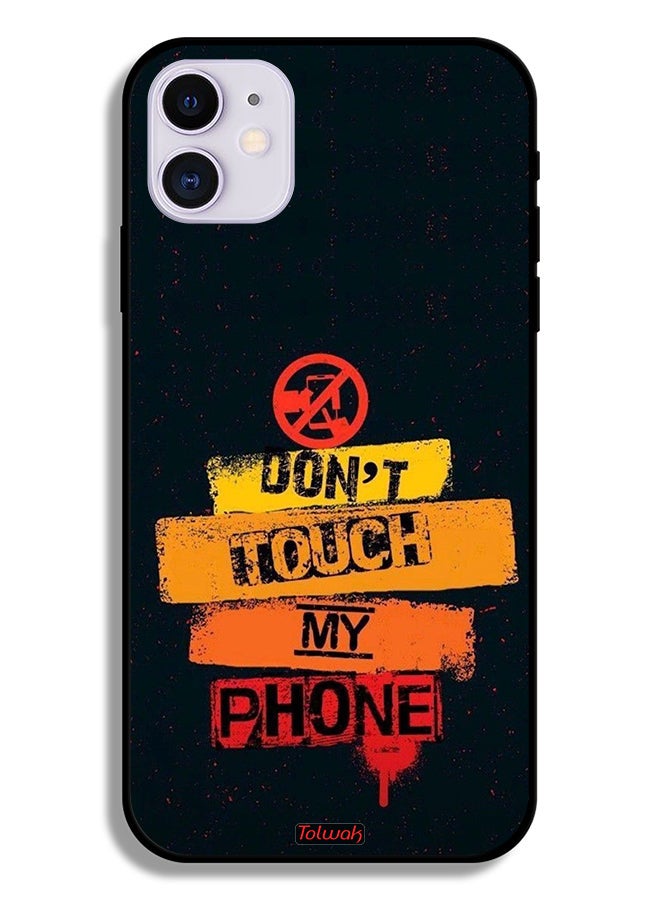 Tolwak Apple iPhone 12 mini Protective Case Do Not Touch My Phone - Image 2