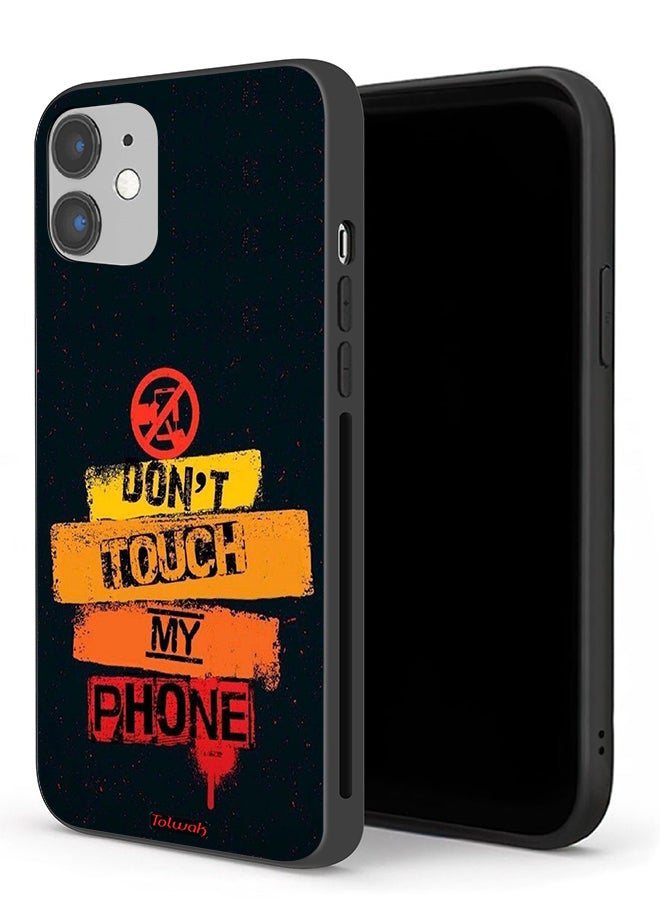 Tolwak Apple iPhone 12 mini Protective Case Do Not Touch My Phone - Image 1