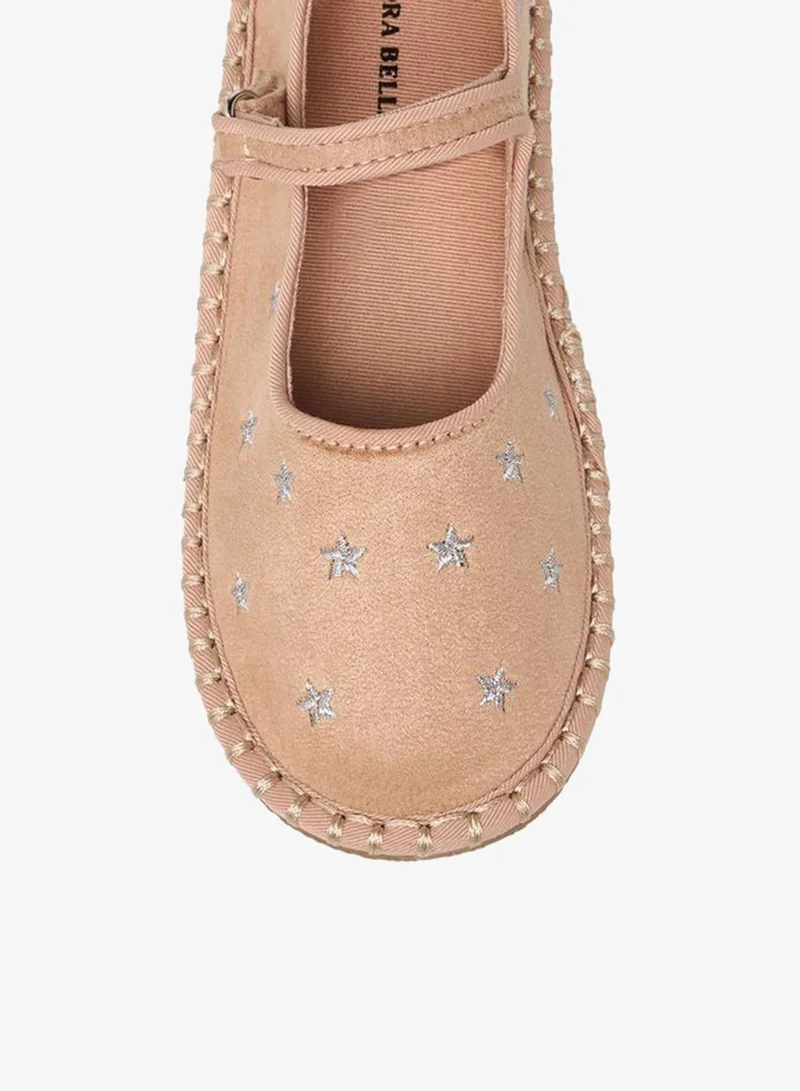 Flora Bella By Shoexpress Flora Bella Girls Star Embroidered Hook And Loop Mary Jane Shoes