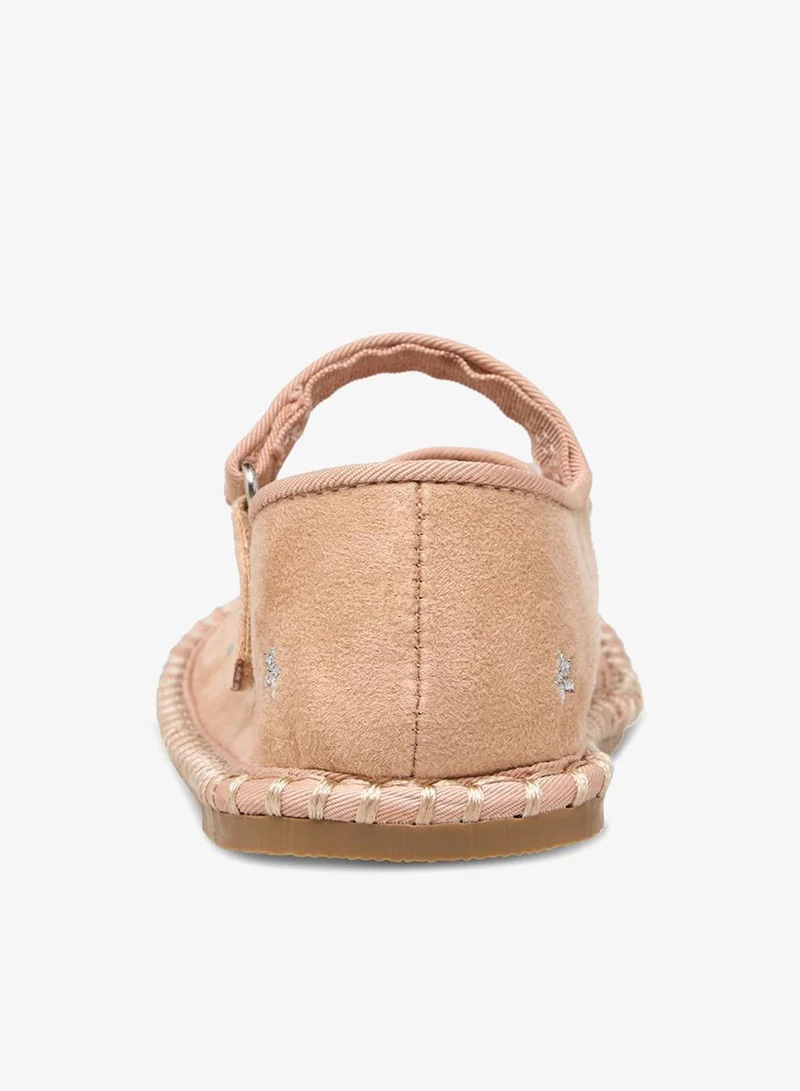 Flora Bella By Shoexpress Flora Bella Girls Star Embroidered Hook And Loop Mary Jane Shoes
