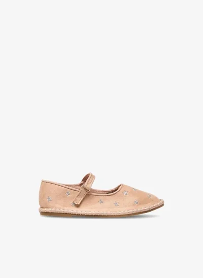 Flora Bella By Shoexpress Flora Bella Girls Star Embroidered Hook And Loop Mary Jane Shoes