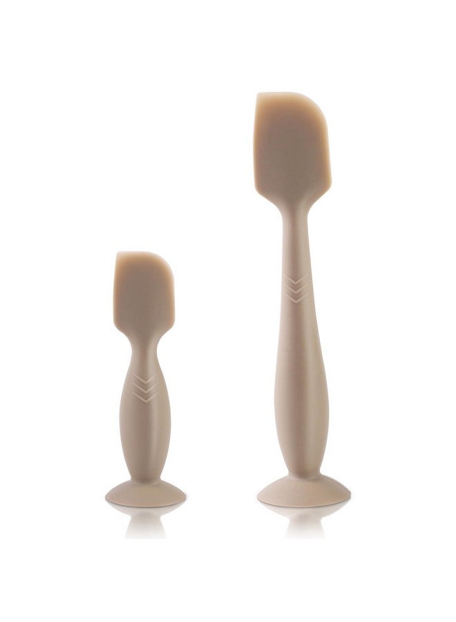 LOTBILL Baby Diaper Cream Spatula, 2 Pack Butt Spatula Baby, Silicone Diaper Cream Applicator, Full-Size And Mini Butt Paste Spatula For Babies, Newborn Baby Necessities, Suitable For Aquaphor - Image 1