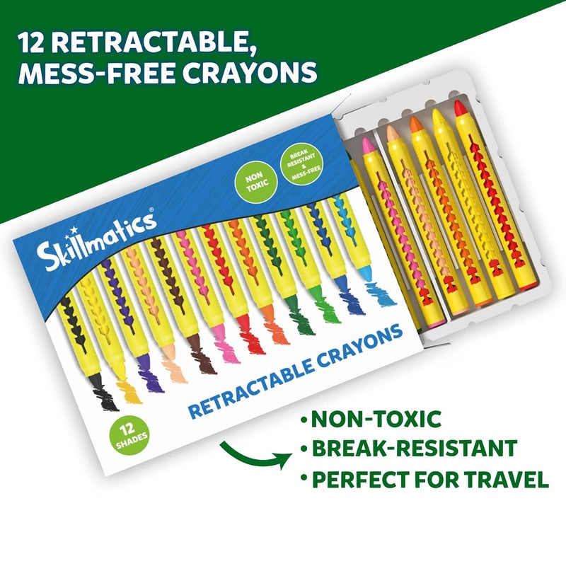Skillmatics Colouring Book - 50 Tear-Out Pages and 12 Retractable Mess-Free Crayons, Colour and Learn 160+ Animals, Educational Gift for Toddlers and Preschoolers Ages 3, 4, 5, 6 - Image 5