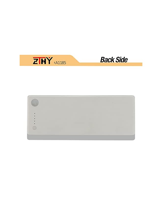 ZTHY A1185 Laptop Battery For Macbook 13" A1181 (Mid. / Late 2006, Mid. / Late 2007, Early/Late 2008, Early/Mid. 2009) Ma254 Ma255 Mb402 Ma566 Ma561 Ma699 Ma561 Ma561Fe/A Ma561G/A Ma561J/A White - Image 4