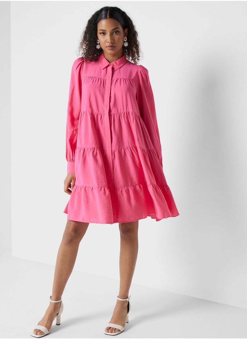 Puff Sleeve Tiered Dress - pzsku/Z9A530697862267924383Z/45/_/1709568982/0d440043-4409-4e84-8072-f1b4dcef63c1