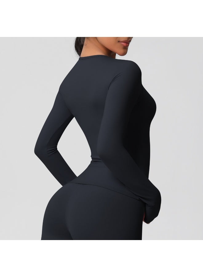 Fitness Long Sleeve Women Yoga Shirts Running Push Up Gym Clothes Workout Dry Fit Breathable High Elastic Sports Top - Image 5