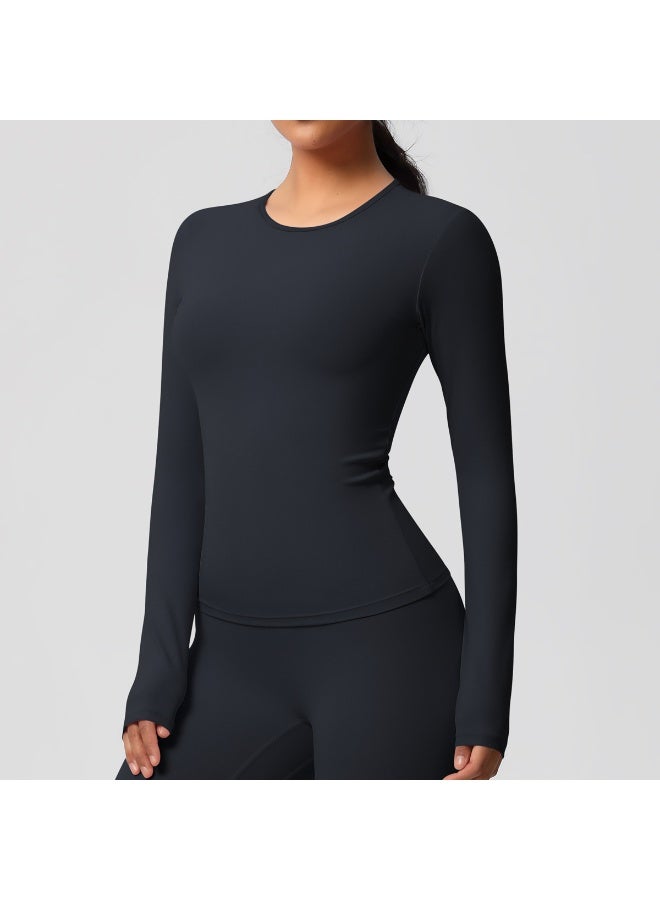 Fitness Long Sleeve Women Yoga Shirts Running Push Up Gym Clothes Workout Dry Fit Breathable High Elastic Sports Top - Image 2