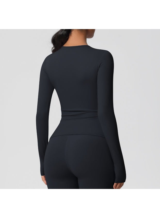 Fitness Long Sleeve Women Yoga Shirts Running Push Up Gym Clothes Workout Dry Fit Breathable High Elastic Sports Top - Image 4
