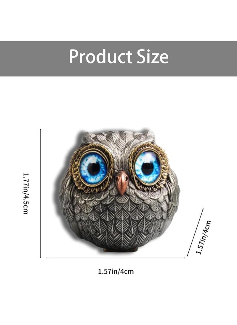 CMGTYYD Owl ornaments, realistic owl animal statues, lucky mini owl statues suitable for bedroom, living room, study or office  - Image 2