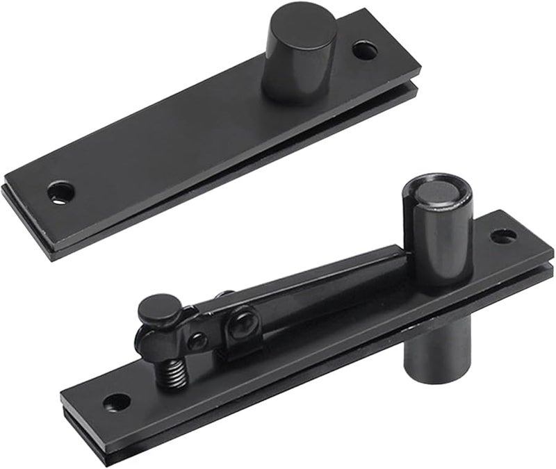 Heavy Duty Stainless Steel Concealed Door Pivot Hinge 360 Degree Rotating Shafts 2Pcs - Image 2