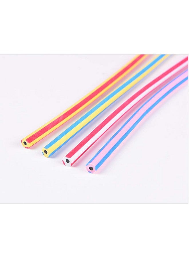 OJYUDD Flexible Bendy Pencil, 35 Pcs Flexible Soft Pencil Colorful Stripe Soft Pencils With Eraser As Gift For Students Or Children - Image 3
