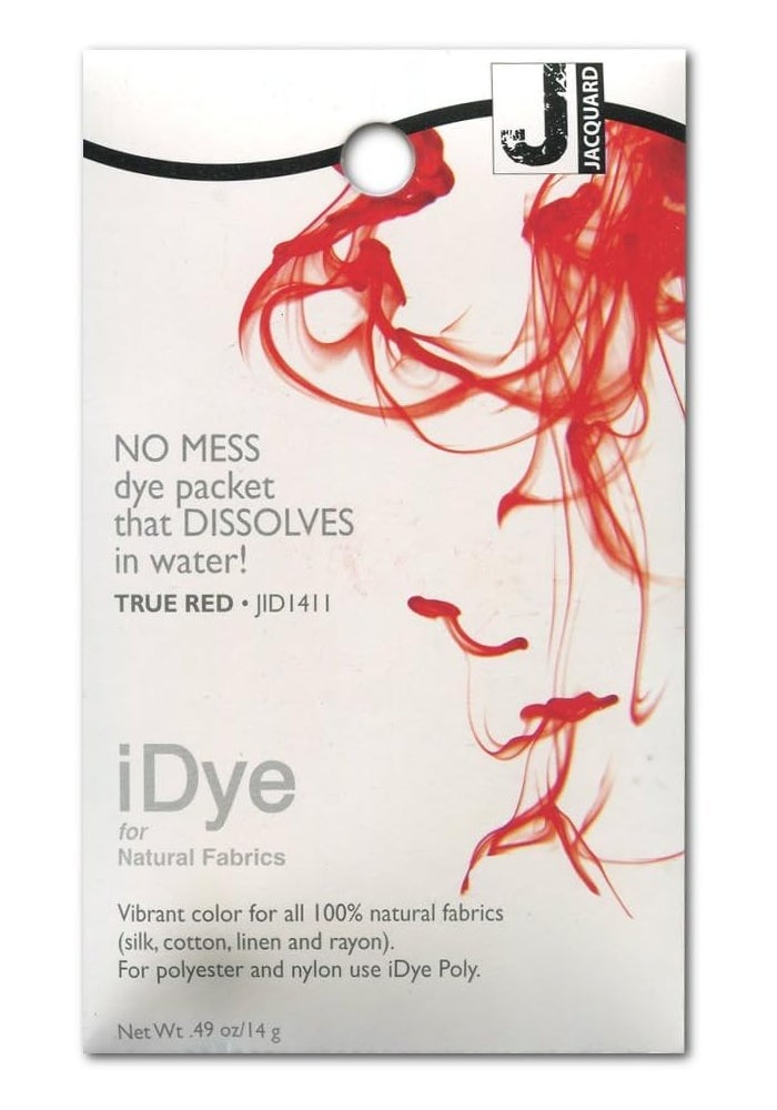 Jacquard iDye for Natural Fabrics - True Red Dye Packet (0.49 Oz)