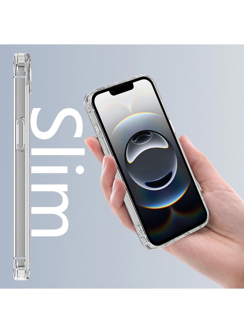 Techie غطاء شفاف لجهاز آبل آيفون 16e 2025 مع ميغ سيف – غطاء نحيف، مضاد للاصفرار مع حماية عدسة الكاميرا، حامل مغناطيسي متوافق - Image 4