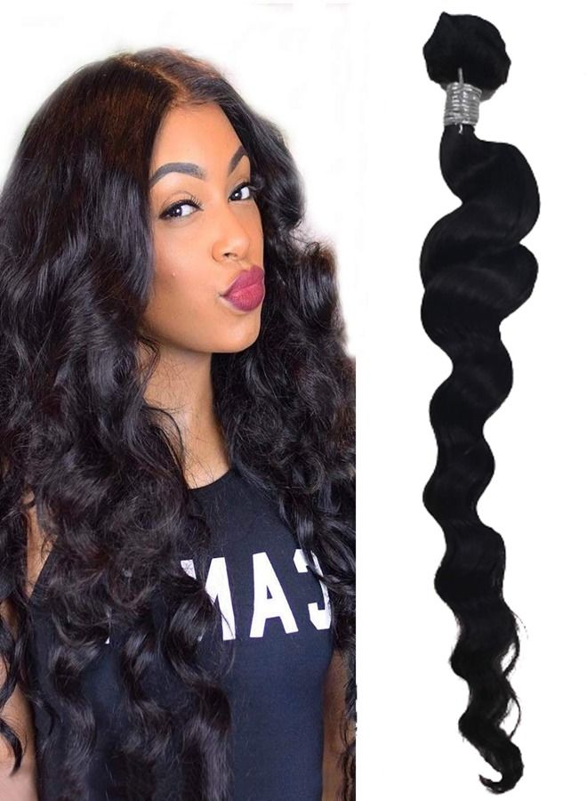 16" Natural Wavy Front Lace Hair Wig LDW - Image 2
