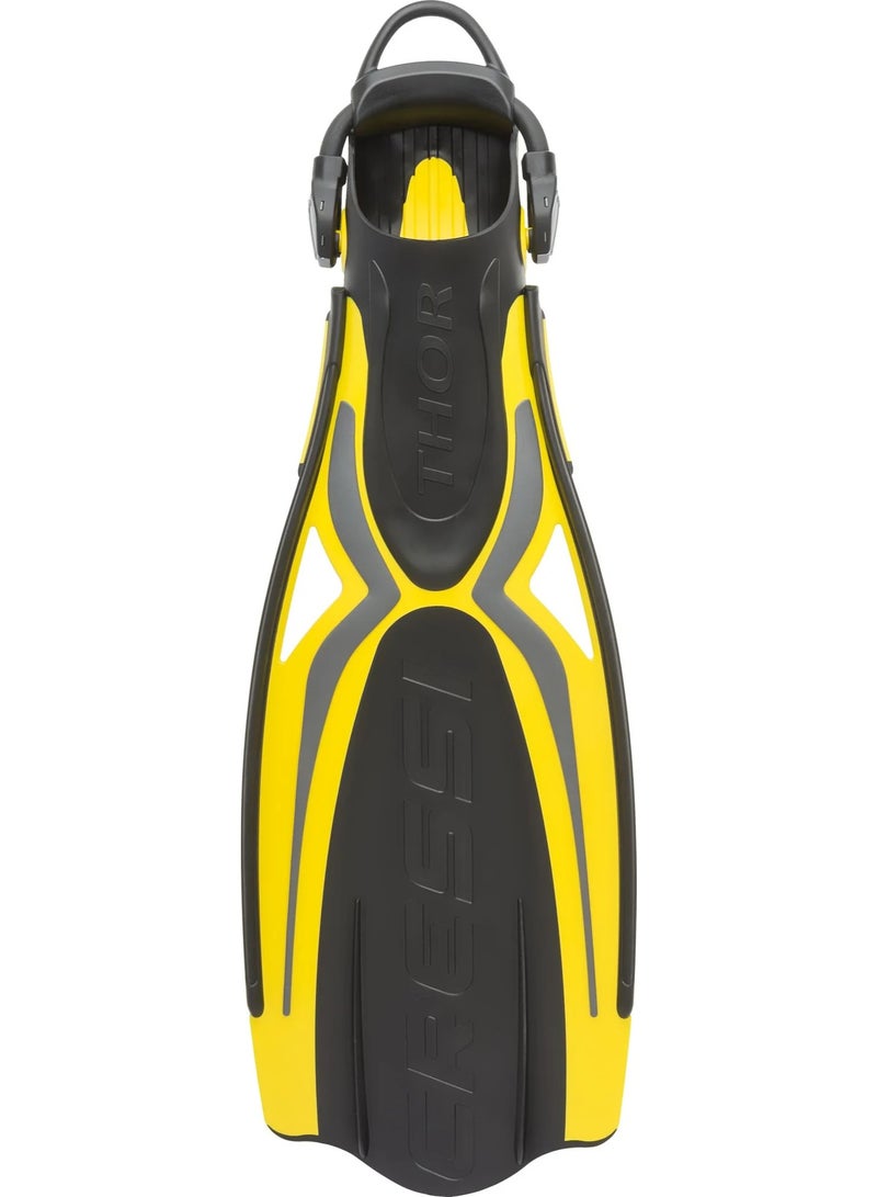 Cressi Thor EBS Fins Black/Yellow - Image 2