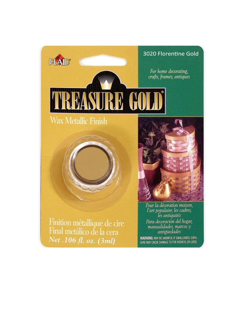 PLAID Treasure Gold Metallic Wax Finish Florentine - Image 3