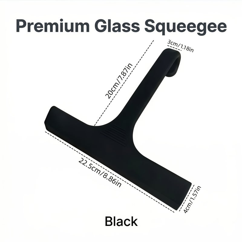 Pearl One Piece Shower Squeegee with Hook Streak Free Glass Tile Mirror Cleaner - Image 3
