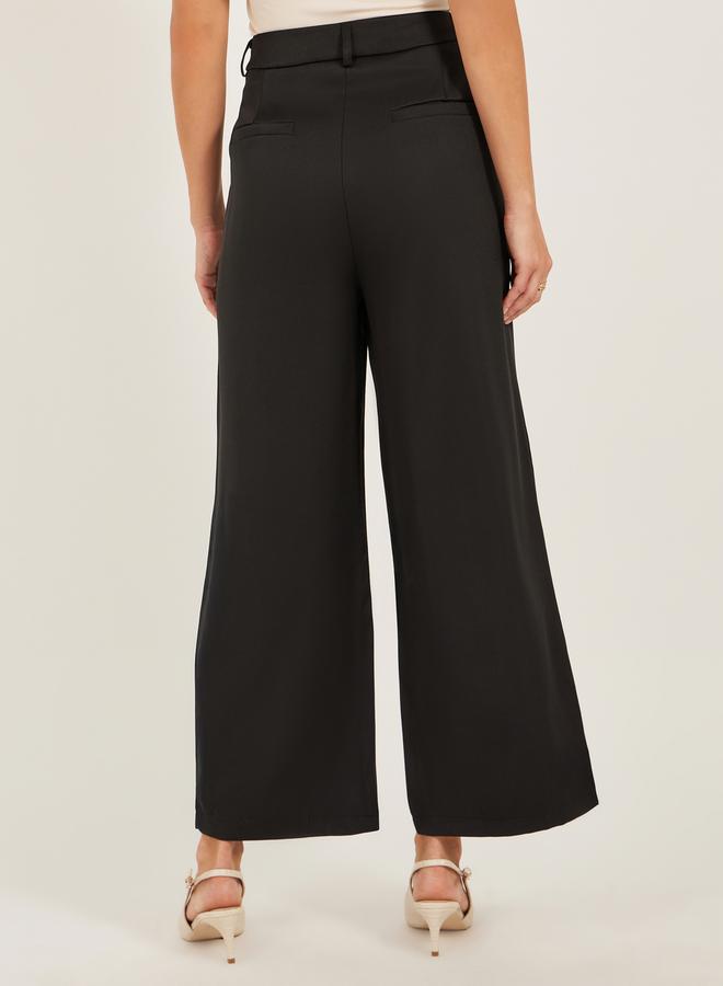 ستايلي بنطلون واسع بخصر متوسط وقصة مستقيمة - Image 4