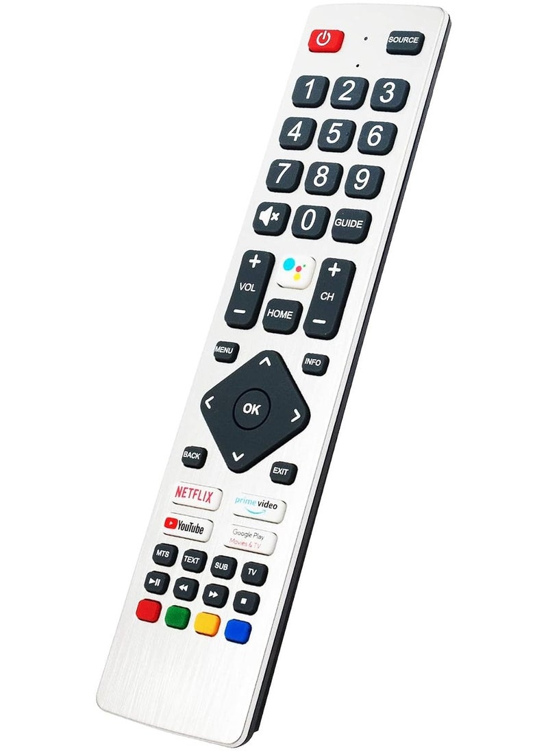 ELTRAZONE - Replacement Voice Remote SHWRMC0133 Fit for Sharp Android TV 4K UHD 70DN6EA 70CL6EA 42CL6EA 70CL5EA 42CL5EA 65DN3EA 50DN3EA 65DN2EA 50DN2EA 65DL6EA 50DL6EA 65DL4EA 50DL4EA 65DL3EA 50DL3EA with battery - Image 1