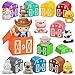 AuroTops Learning Toy for Toddlers 1 2 3 Years Old 20 PCS Farm Animal Barn playset Finger Puppets Montessori toys for Kids10 Animals 10 Barns for Babies Boys Girls Easter Christmas Birthday Gift - Image 4