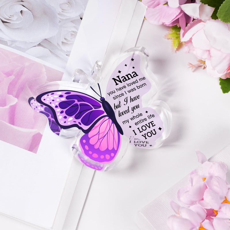 Hudiegify Nana Gifts  Christmas Gifts for Grandma  Nana Gift  ButterflyShaped Paperweights  Christmas Gifts for Nana  Gifts for Nana  Nana Gifts from Grandkids  Gifts for Nana Birthday  Gifts for Nana Christmas  - Image 4