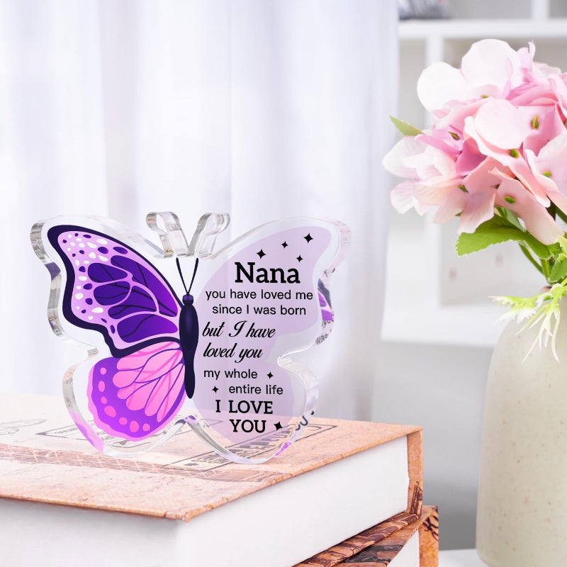 Hudiegify Nana Gifts  Christmas Gifts for Grandma  Nana Gift  ButterflyShaped Paperweights  Christmas Gifts for Nana  Gifts for Nana  Nana Gifts from Grandkids  Gifts for Nana Birthday  Gifts for Nana Christmas  - Image 2