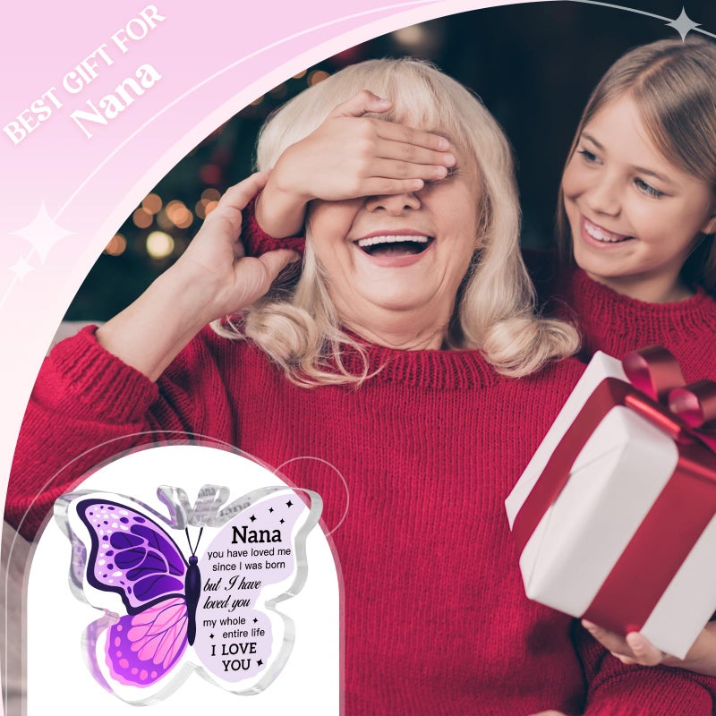 Hudiegify Nana Gifts  Christmas Gifts for Grandma  Nana Gift  ButterflyShaped Paperweights  Christmas Gifts for Nana  Gifts for Nana  Nana Gifts from Grandkids  Gifts for Nana Birthday  Gifts for Nana Christmas  - Image 3